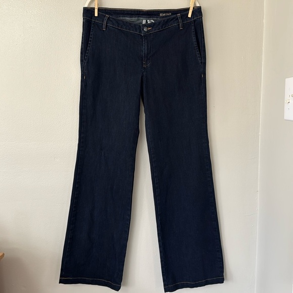 Mango “ Simone “ Trouser Jeans - Dark Wash - Picture 1 of 7